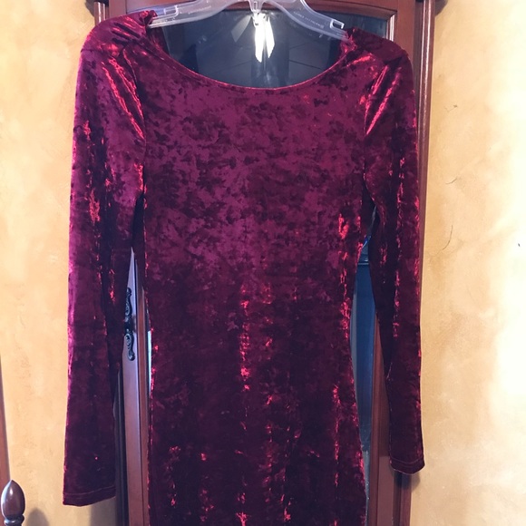 💃  Velvet Draped Back Dress💃 - Picture 2 of 8